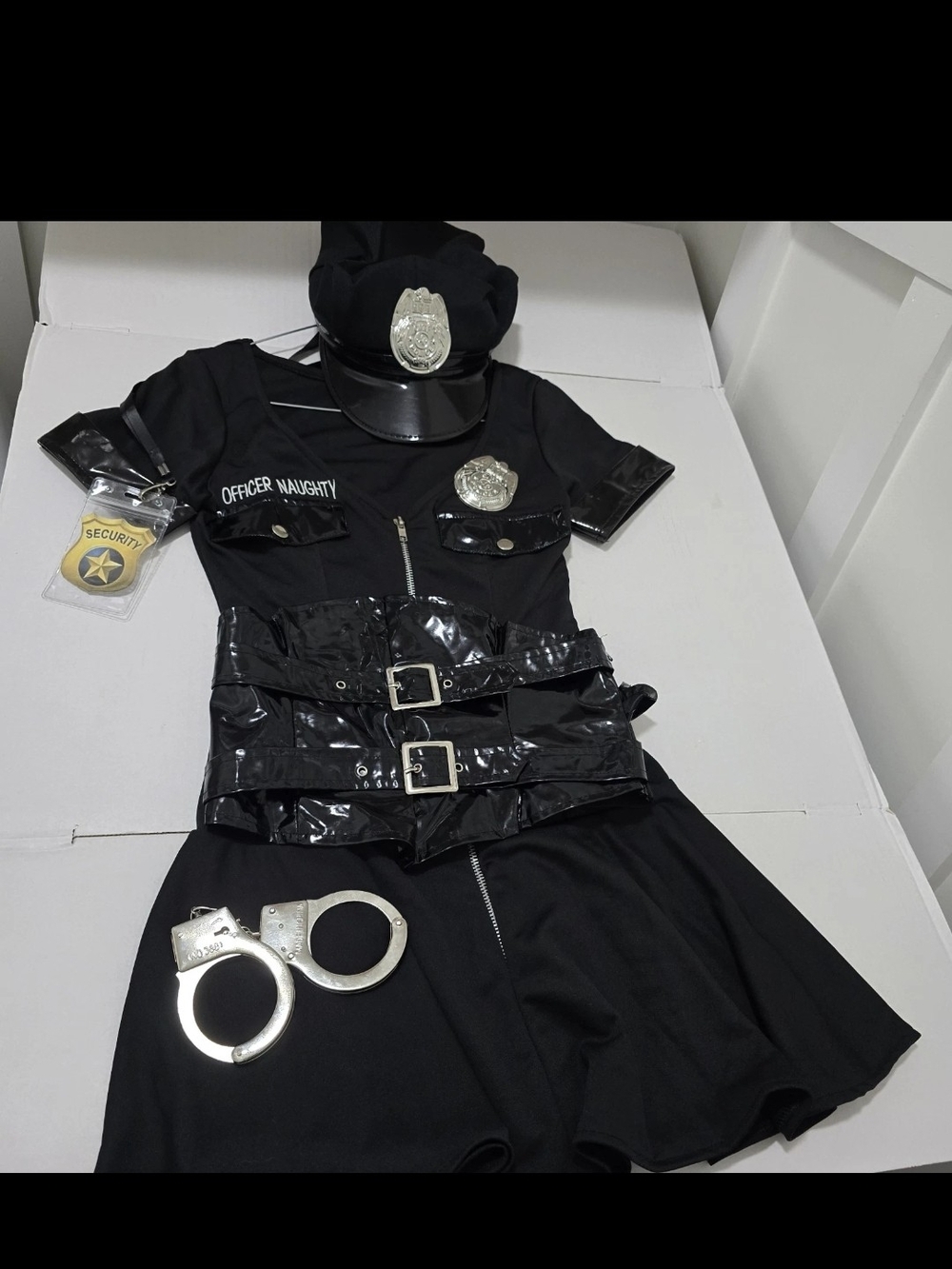 Leg Avenue Dirty Cop Women Costume dress up party drama play officer  XS In EUC